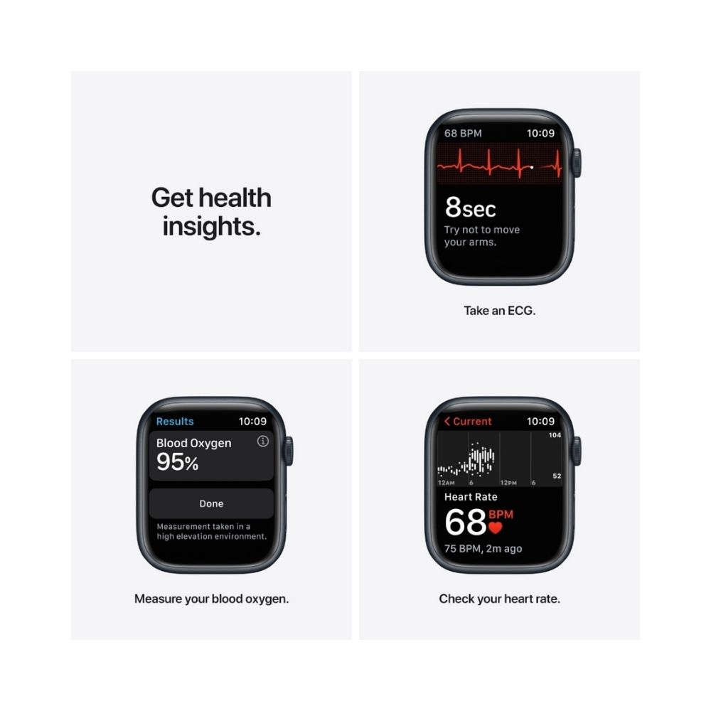 Apple Watch Series 7 MKJP3HN/A GPS + Cellular 45mm Smart Watch (Midnight)