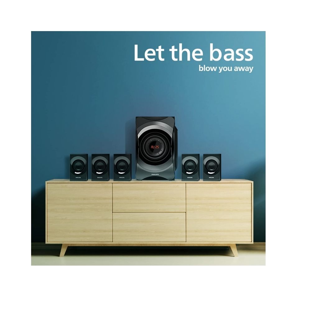 Philips Audio SPA8000B/94 5.1 Channel 120W Multimedia Speaker