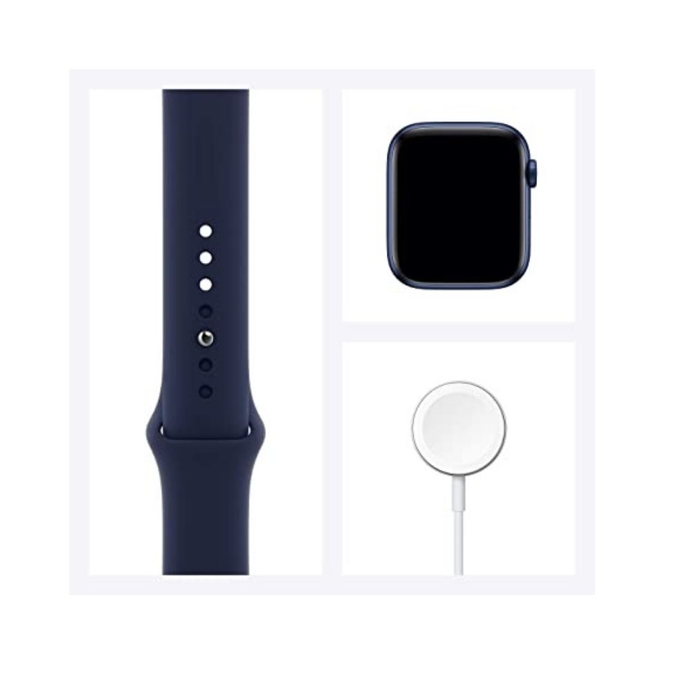 Apple Watch Series 6 GPS M00J3HN/A 44 mm Blue Aluminium Case with Deep Navy Sport Band
