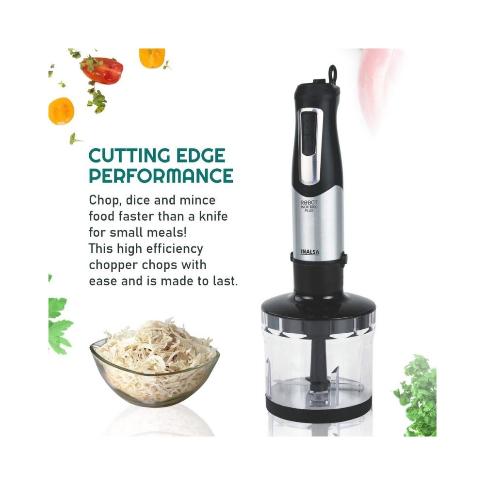 Inalsa Hand Blender Robot INOX 1000 Plus-1000 Watt