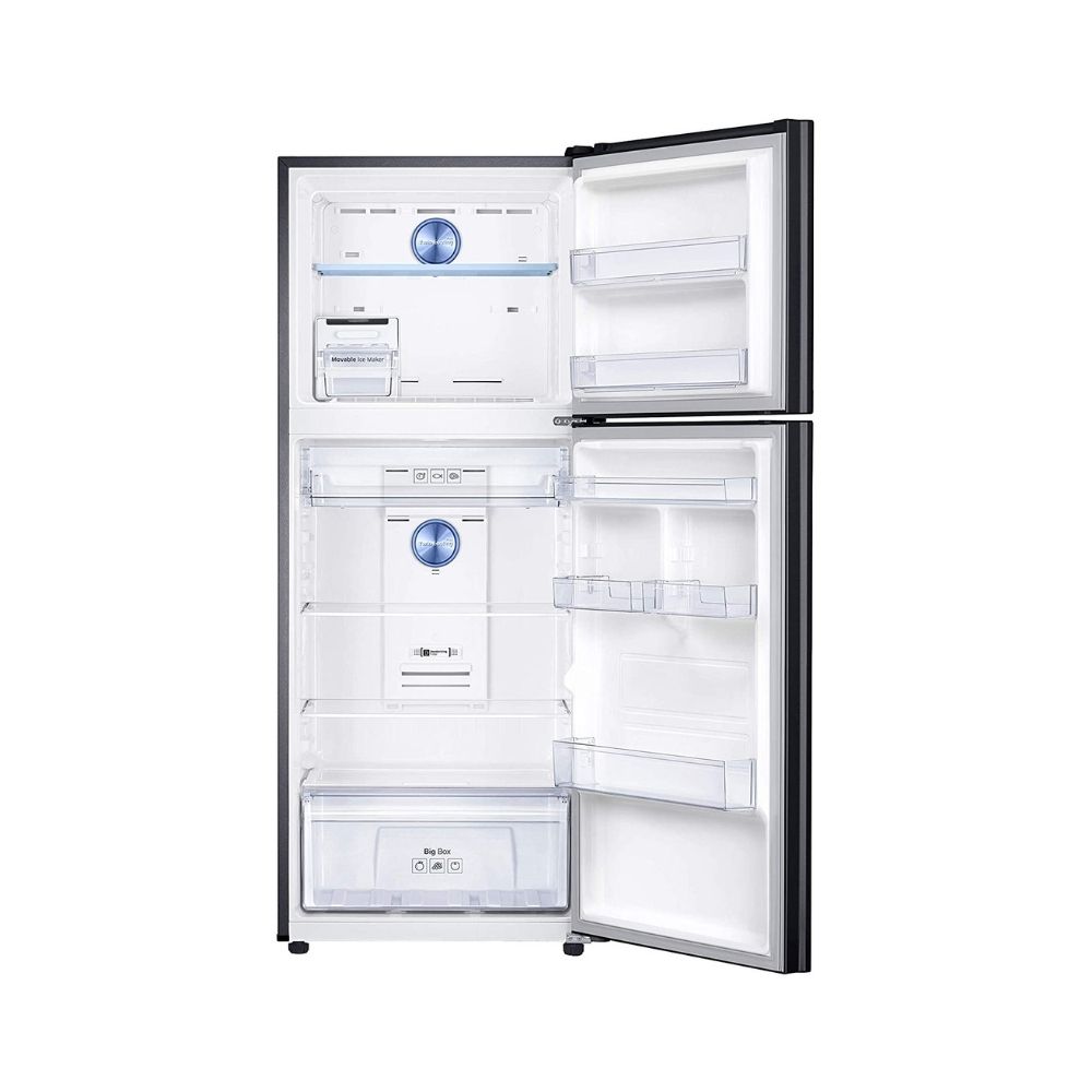 Samsung 394 L 3 Star Inverter Frost-Free Double Door Refrigerator (RT39R553EBS/TL, Black Inox)