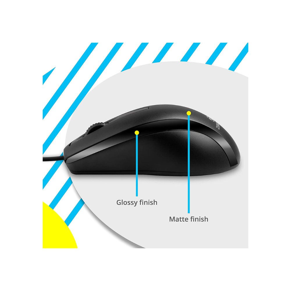 Zebronics Zeb-Alex Wired USB Optical Mouse with 3 Buttons