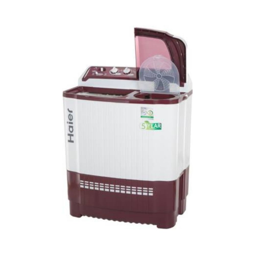 Haier 7.8 kg Semi Automatic Top Load Red, White  (HTW80-185V)