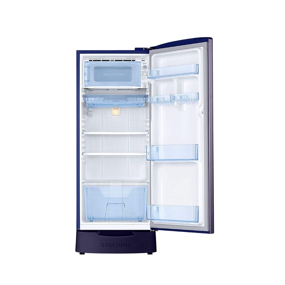 Samsung 192 L 3 Star Direct-Cool Single Door Refrigerator Pebble Blue (RR20T182YUT/HL)