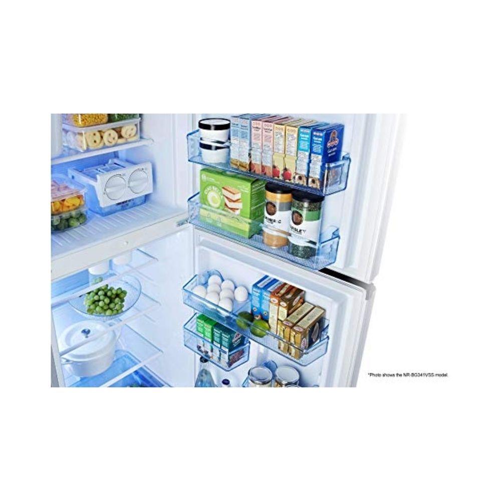 Panasonic 307 L 3 Star Frost Free Double Door Refrigerator Silver (NR-BG311VSS3)