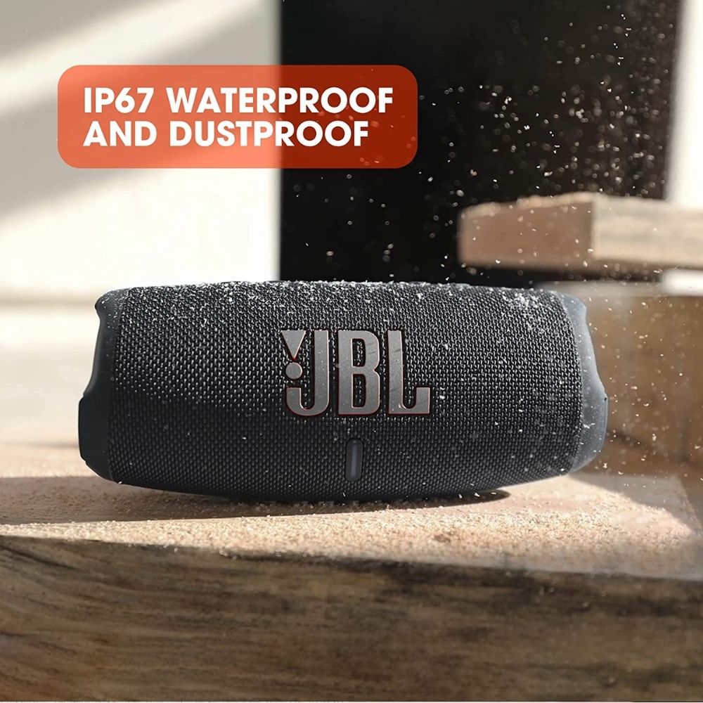 JBL Charge 5, Wireless Portable Bluetooth Speaker (Without Mic, Black)