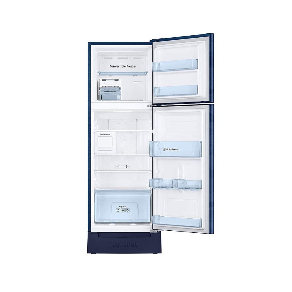 Samsung 244 L 3 Star Frost-Free Double Door Refrigerator (RT28T3C23UV/HL, Blue Wave)