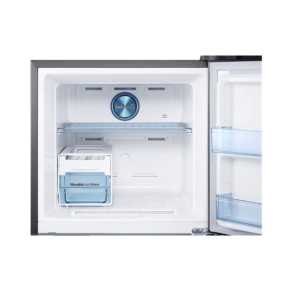 Samsung 314 L 2 Star Inverter Frost-Free Double Door Refrigerator (RT34T46326W/HL, Mystic Overlay White, Convertible)