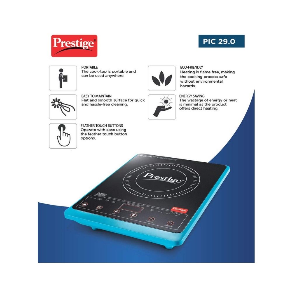 Prestige PIC 29.0 (41959) Induction Cooktop  (Blue, Black, Push Button)