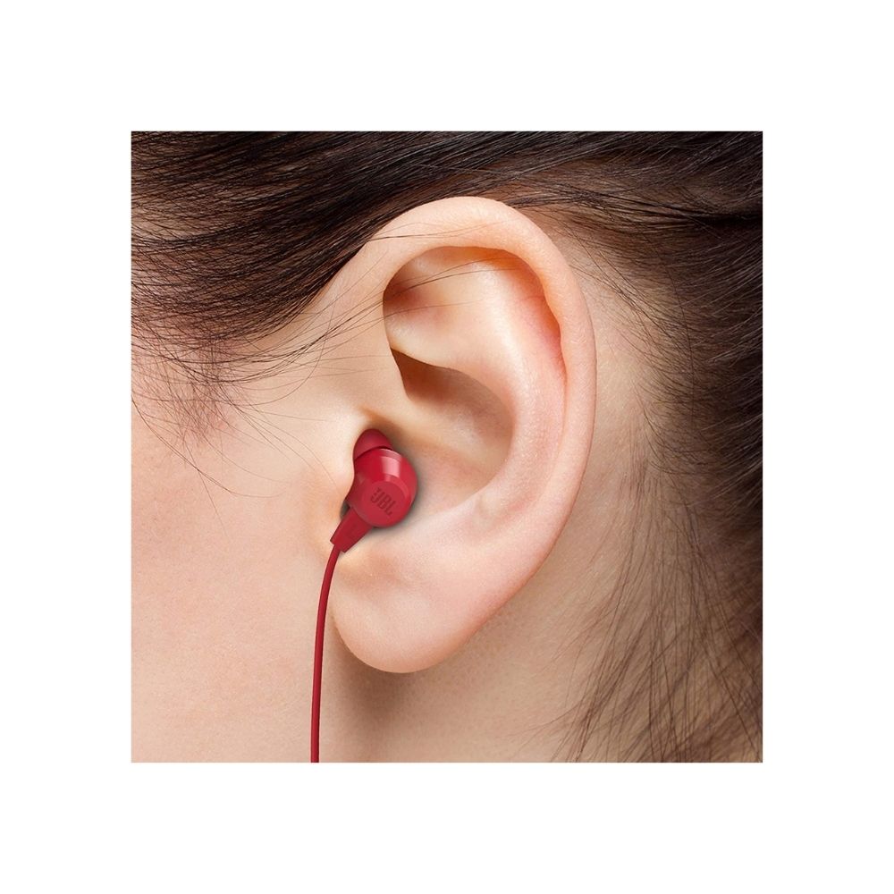 JBL C50HI Wired in Ear Earphones with Mic (Red)