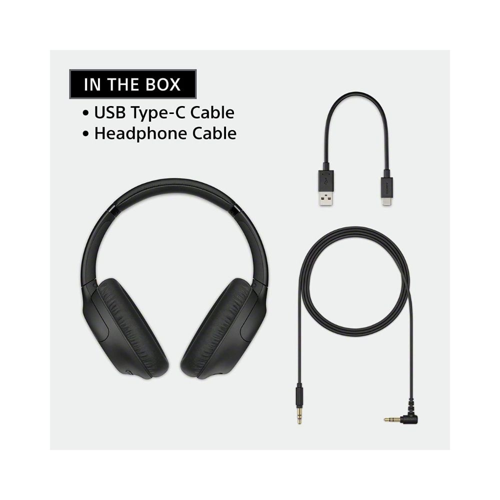 Sony WH-CH710N Active noise cancellation enabled Bluetooth Headset  (Black, On the Ear)