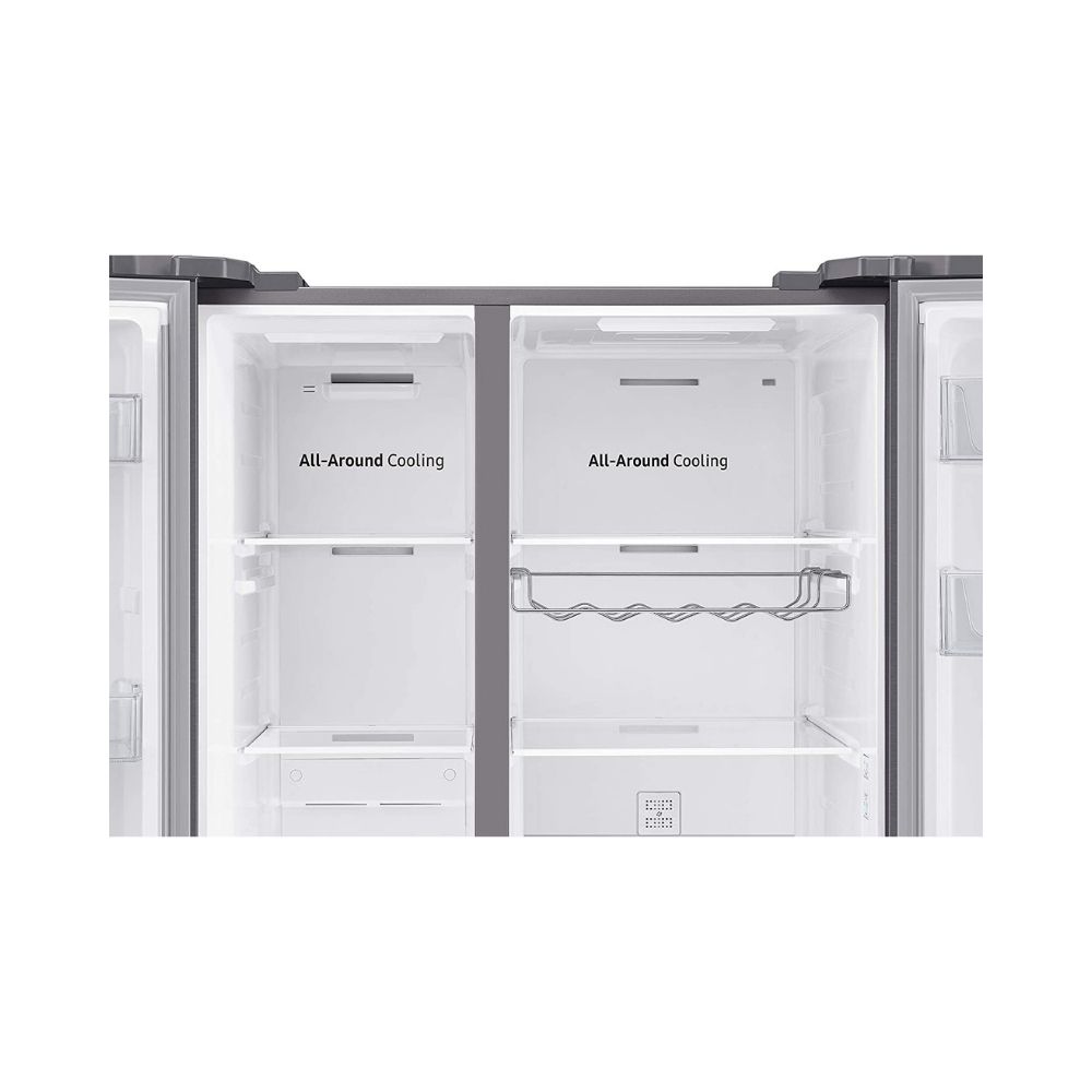 Samsung 700 L with Inverter Side-by-Side Refrigerator (RS72R5011SL/TL, EZ Clean Steel)