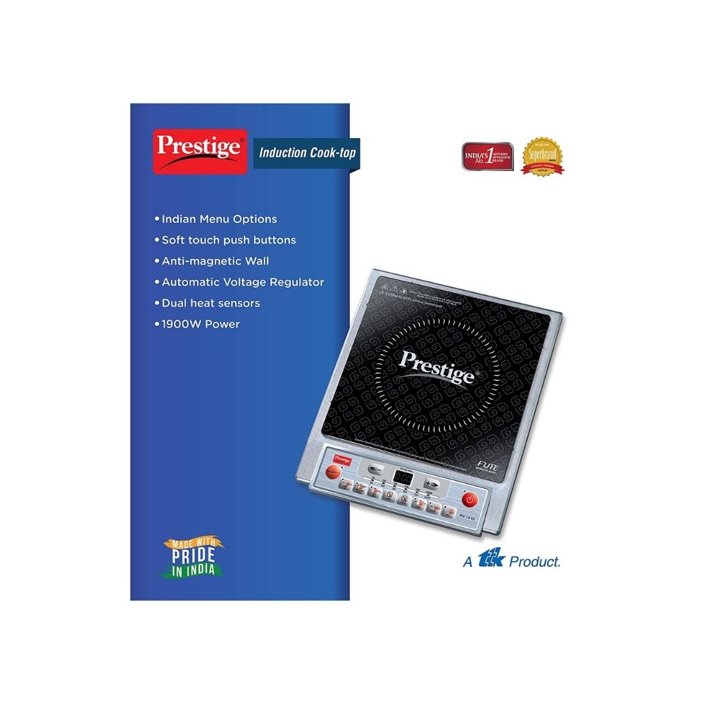 Prestige PIC 1.0 V2 Induction Cook Top  (White, Touch Panel)