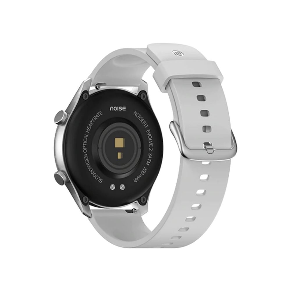 Noise NoiseFit Evolve 2 Smart Watch (Cloud Grey, Silicone Band)