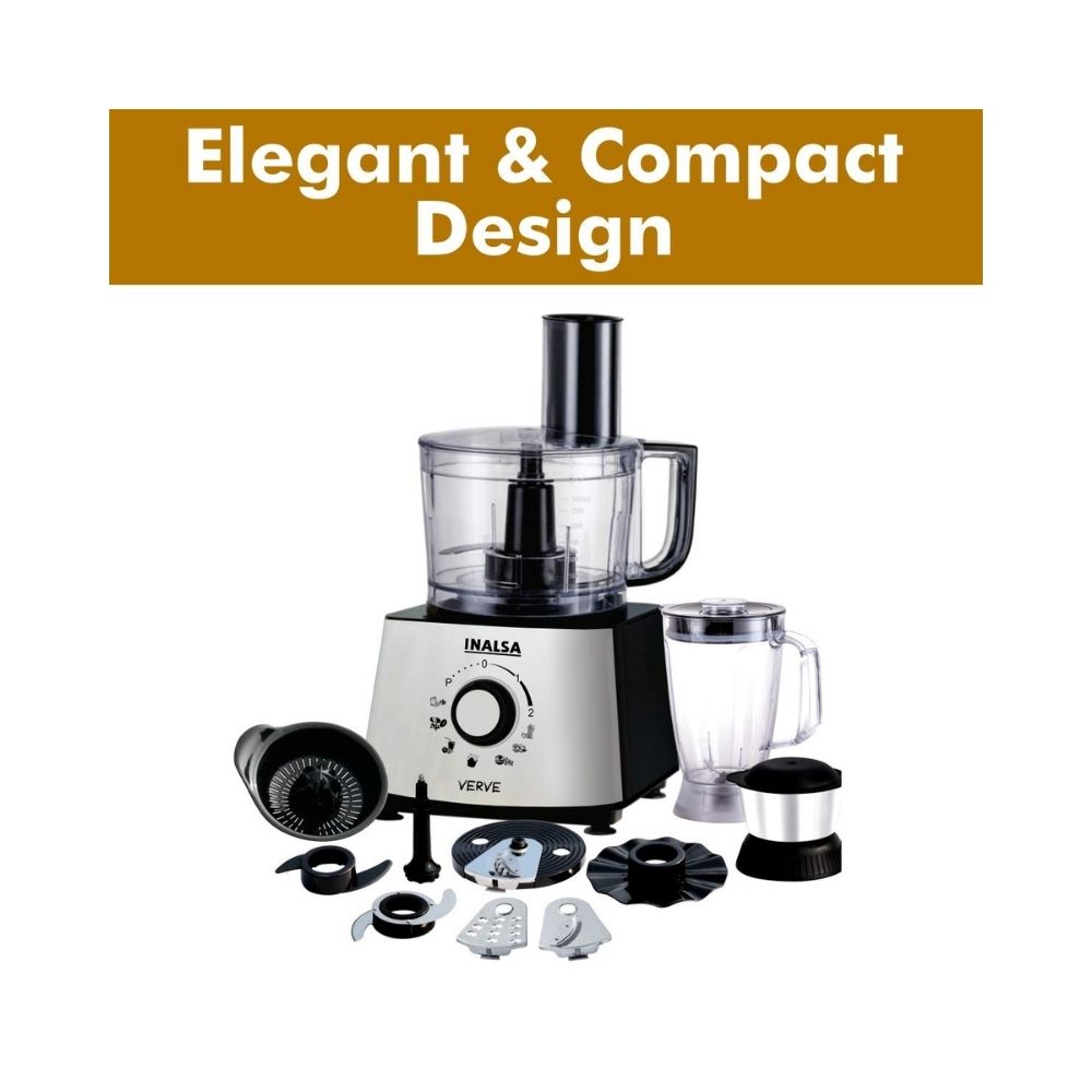Inalsa Mixer Grinder/Food Processor 800 W- Verve