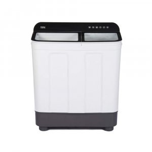 Haier 7 Kg Semi-Automatic Top Loading Washing Machine (HTW70-178BK, Black)