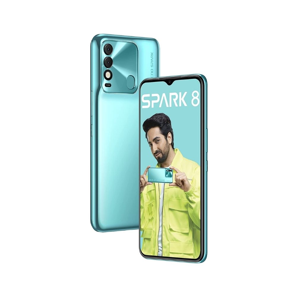 Tecno Spark 8 (Turquoise Cyan, 64 GB) (4 GB RAM)