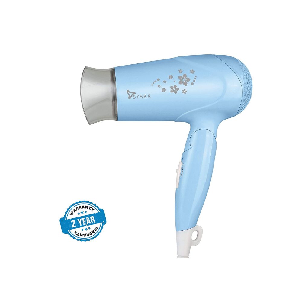 Syska hd1620 trendsetter 1200watt hair dryer (blue)
