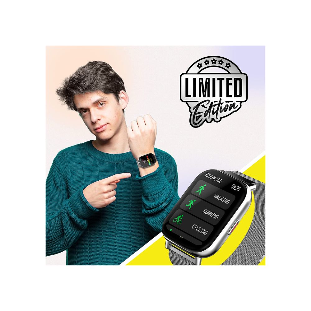 Zebronics ZEB-FIT7220CH Bluetooth Smart Watch(Metallic Silver)