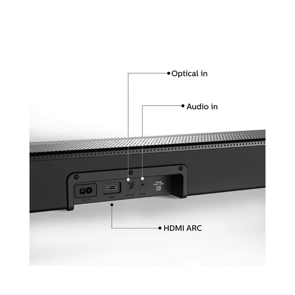 Philips Audio HTL4080/94 80w 5.0 Channel Wireless;HDMI soundbar Speaker,Black
