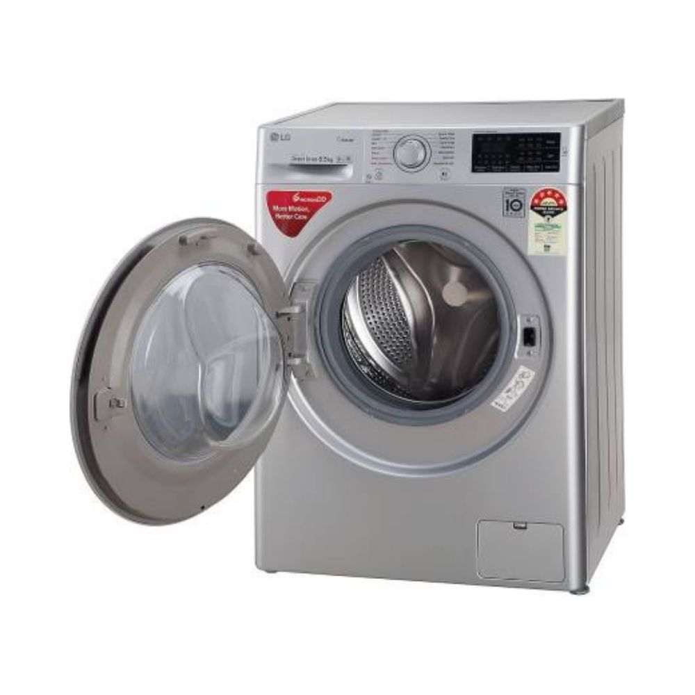 LG 6.5 kg Fully Automatic Front Load with In-built Heater Silver  (FHT1265ANL)