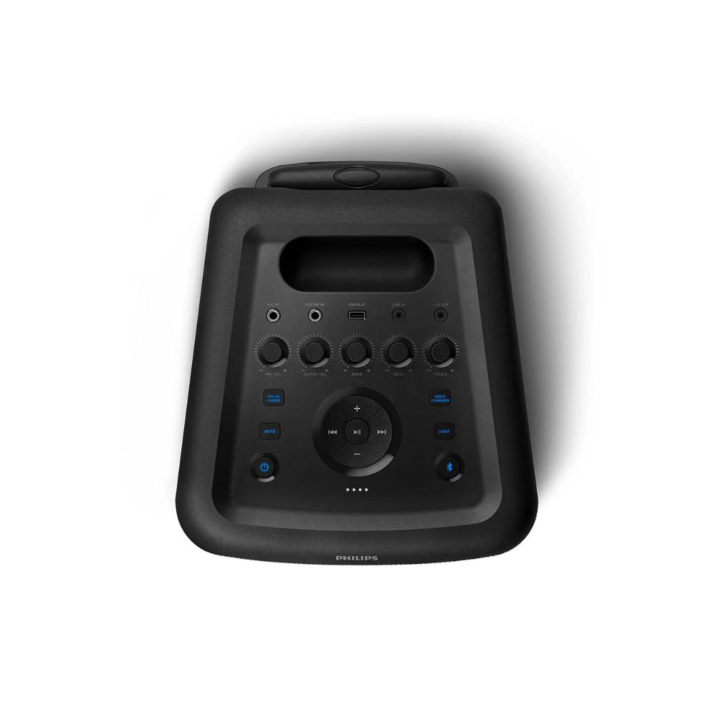 Philips TAX5206/94 Bluetooth Party Speaker with 14 Hours Play Time, Mic and guitar inputs(Black)