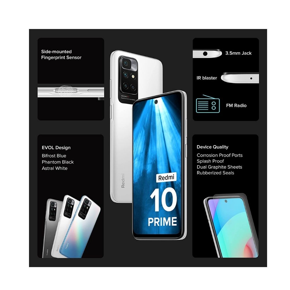 Redmi 10 Prime (Astral White 4GB RAM 64GB )