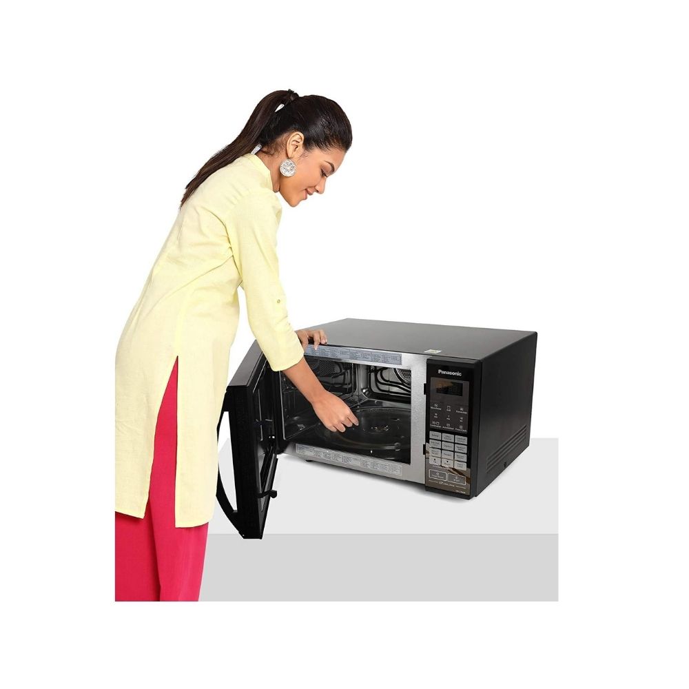 Panasonic 27L Convection Microwave Oven(NN-CT64HBFDG, Black mirror + Golden , Zero Oil)
