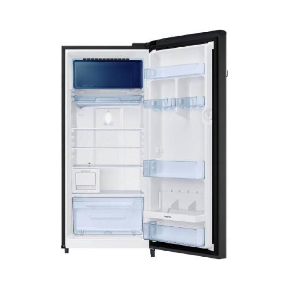 Samsung 220 L Direct Cool Single Door 3 Star Refrigerator  (Luxe Black, RR23A2J3YBX/HL)