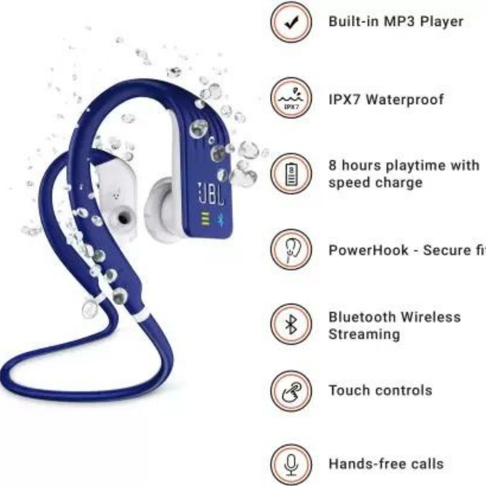 JBL Endurance Dive Bluetooth Earphone (Blue, In the Ear)