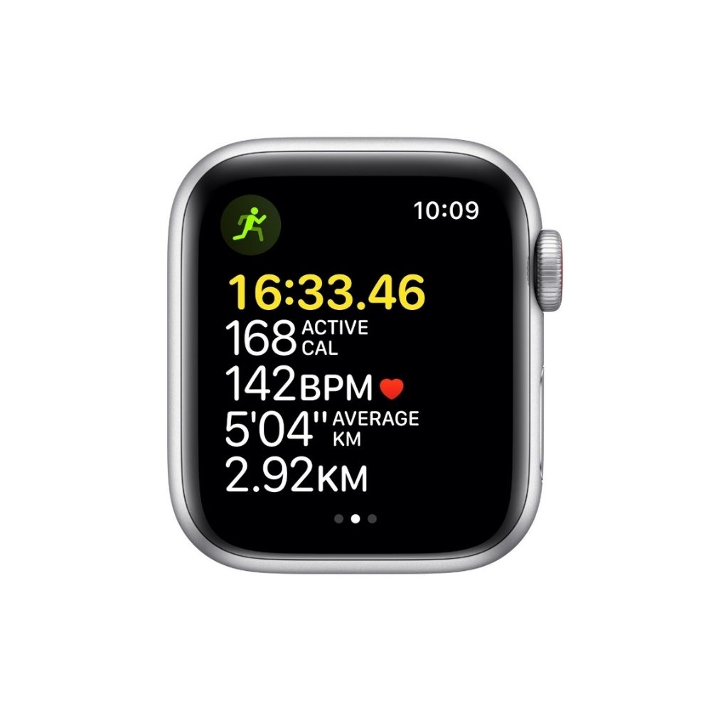 Apple Watch MKQW3HN/A  Aluminium Case  (Silver Strap, Regular)