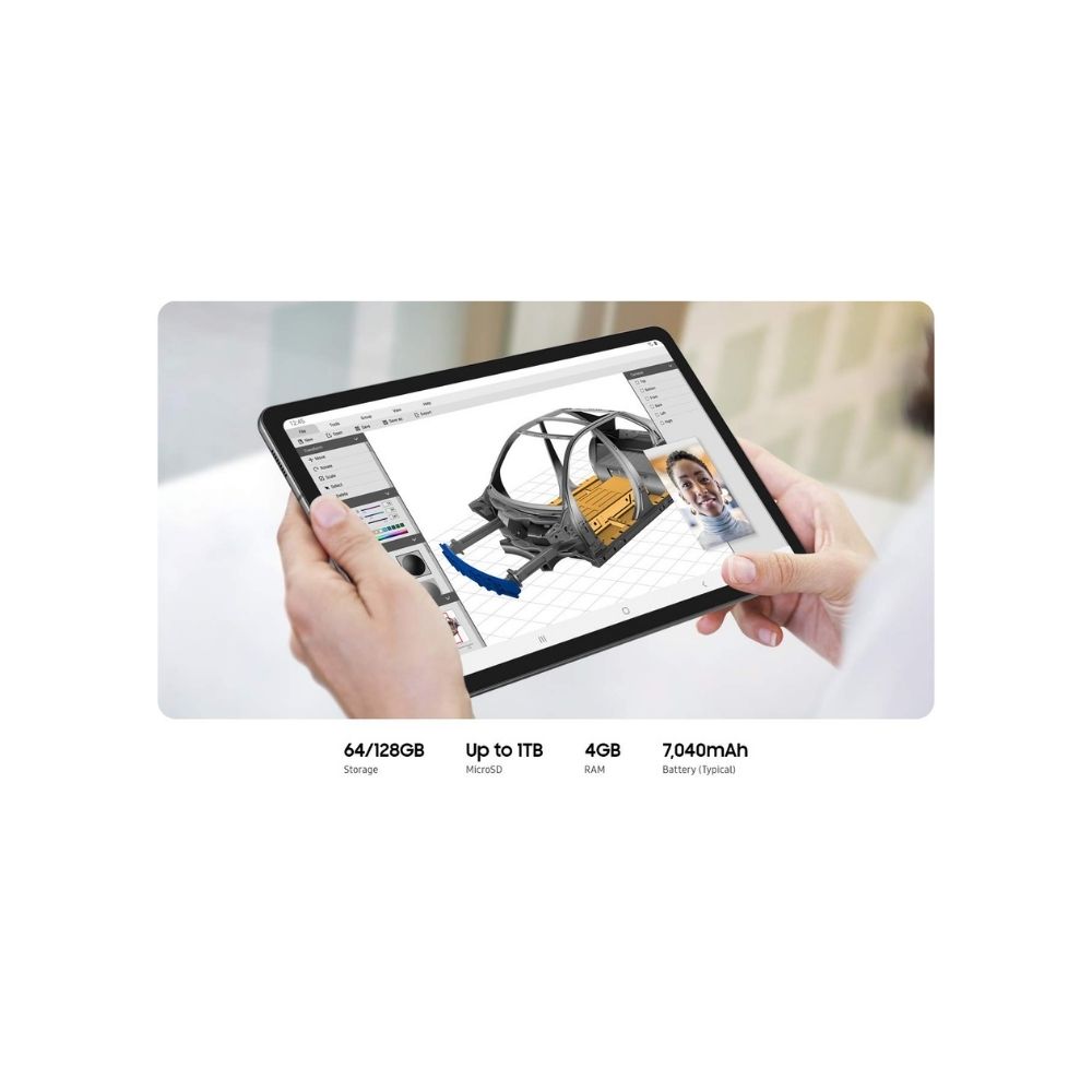 Samsung Galaxy Tab S6 Lite 4 GB RAM 64 GB ROM 10.4 inch with Wi-Fi+4G Tablet (Oxford Grey)