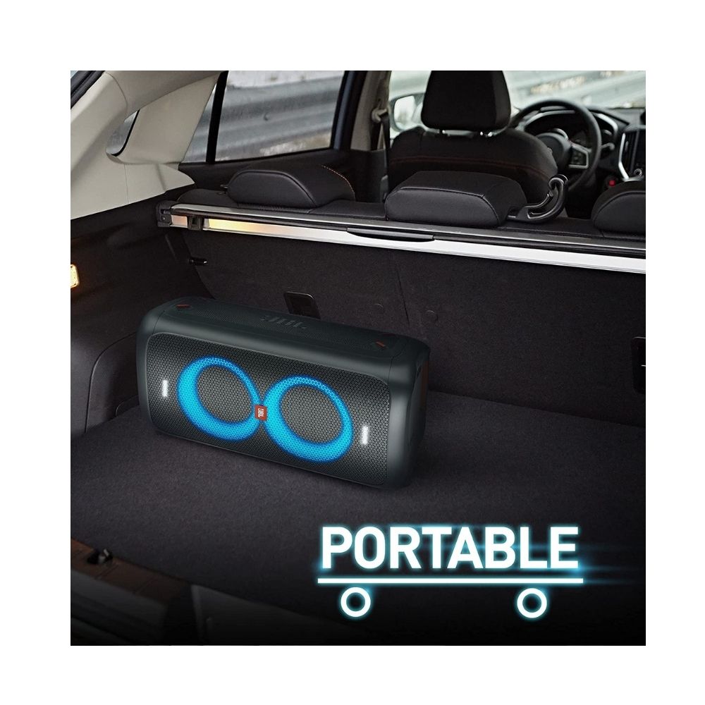 JBL PartyBox 100 by Harman Portable Bluetooth Party Speaker with Bass Boost and Dynamic Light Show (160 Watts, Black)