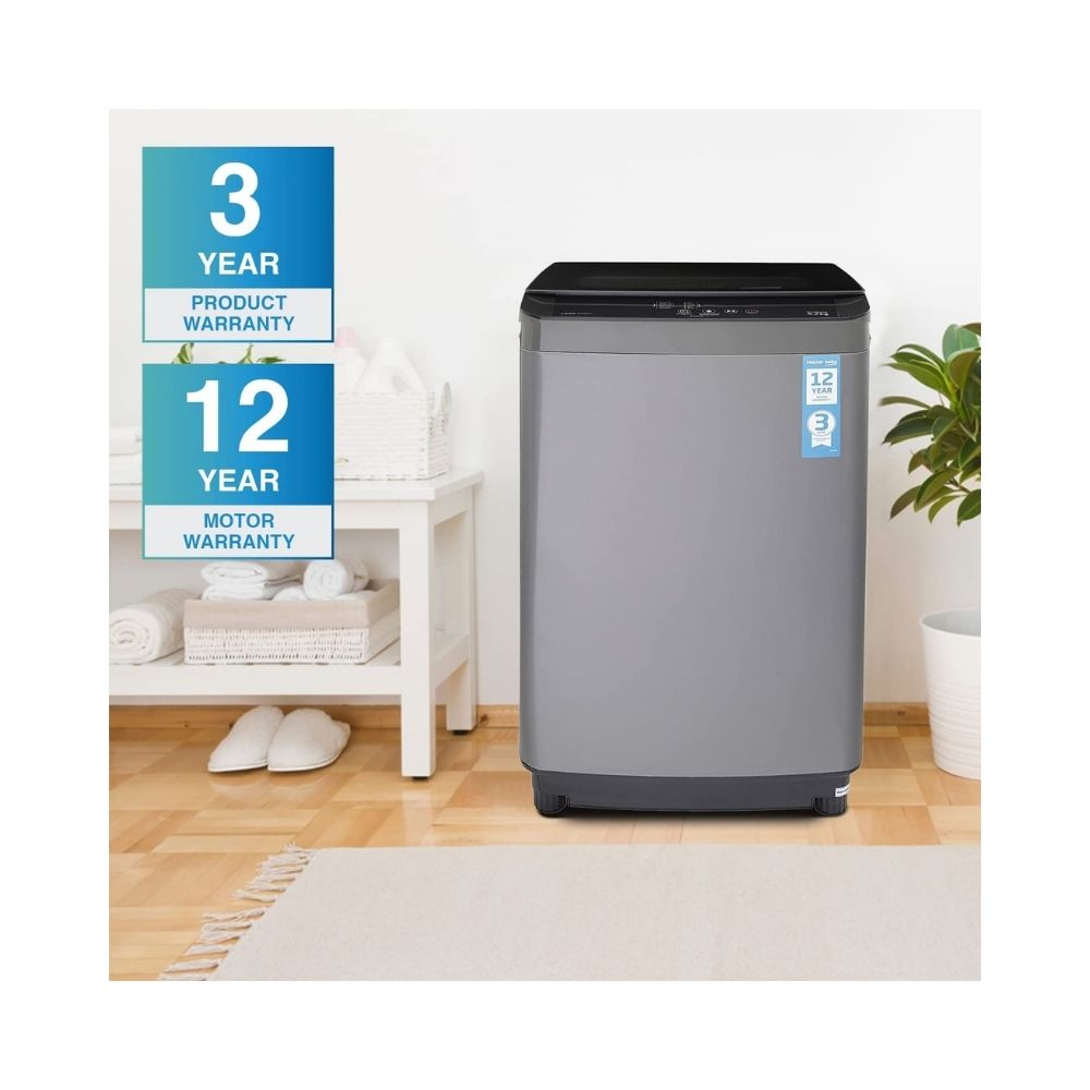 Voltas Beko 6.5 kg Fully Automatic Top Load Grey  (WTL65UPGB)