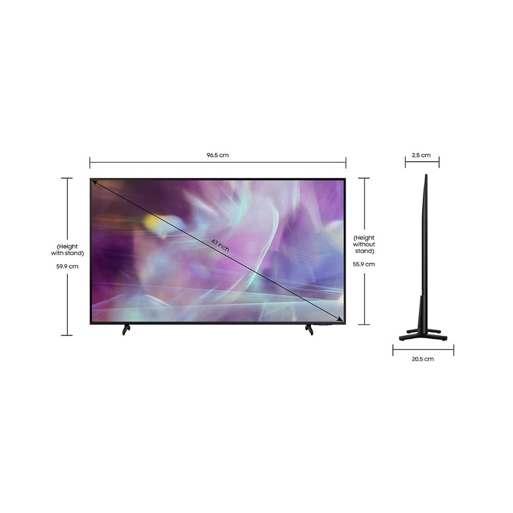 Samsung 109.22 cm (43 Inch) Ultra HD 4K LED Smart TV Black (QA43Q60AAKLXL)