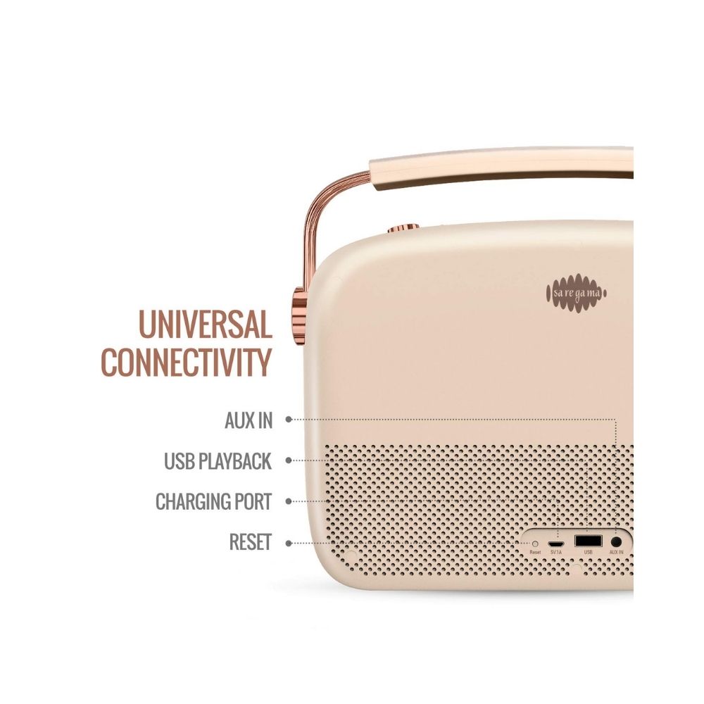 saregama Carvaan Rose Gold - Sound by HARMAN/ KARDON 10 W Bluetooth Home Theatre  (Rose Gold, Stereo Channel)