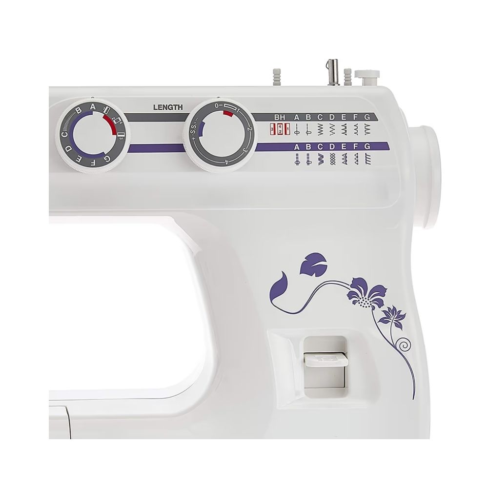 Usha Janome Wonder Stitch Automatic Zig-Zag Electric Sewing Machine (White)