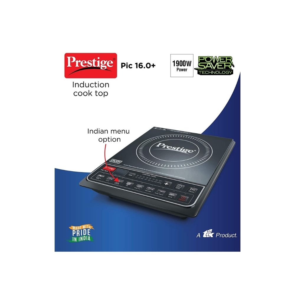 Prestige PIC 16.0 plus Induction Cooktop  (Black, Push Button)