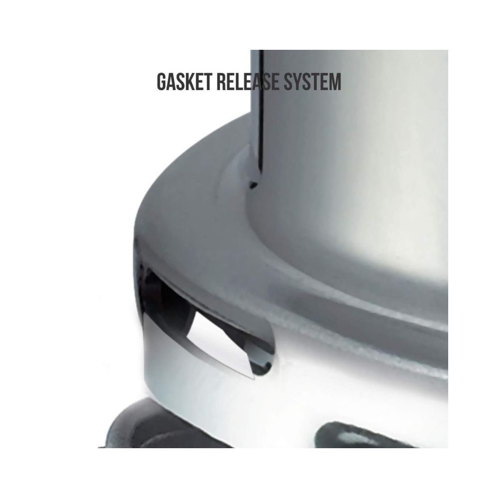 Prestige Popular Aluminium Pressure Cooker, 5.5 Litres, Silver