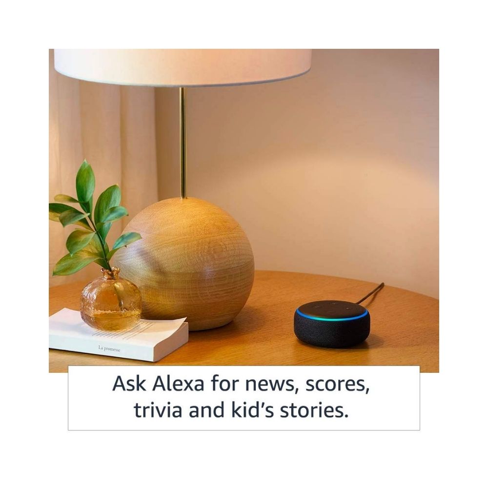 Echo Dot (3rd Gen) - #1 smart speaker brand in India with Alexa (Black)