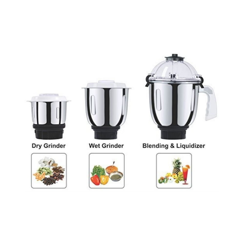 Orpat Kitchen Queen Mixer Grinder (White)
