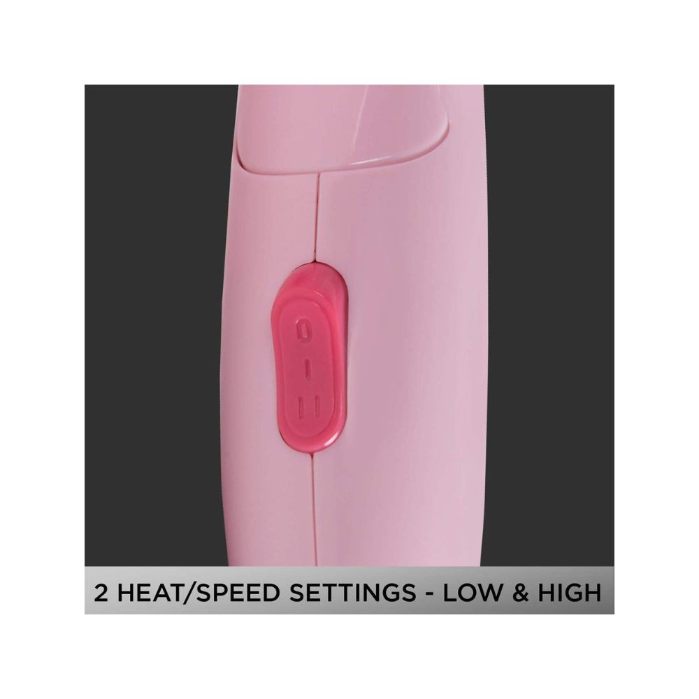 Vega Go Lite 1400 Foldable Hair Dryer with 1400w Quick Dry, (VHDH-19)