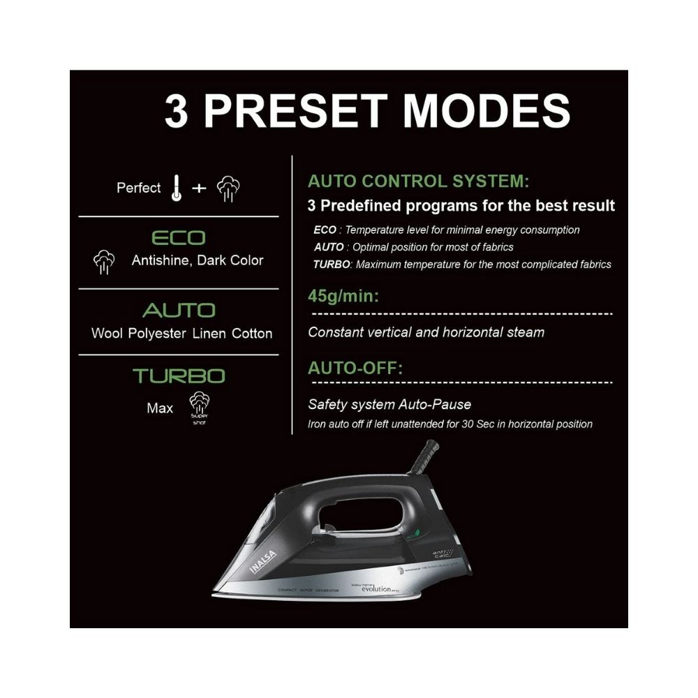 Inalsa Steam Iron Professional CVG-2200W