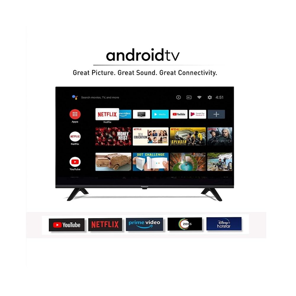 Panasonic 100 cm (40 inches) Full HD Android Smart LED TV TH-40HS450DX (Black) (2020 Model)