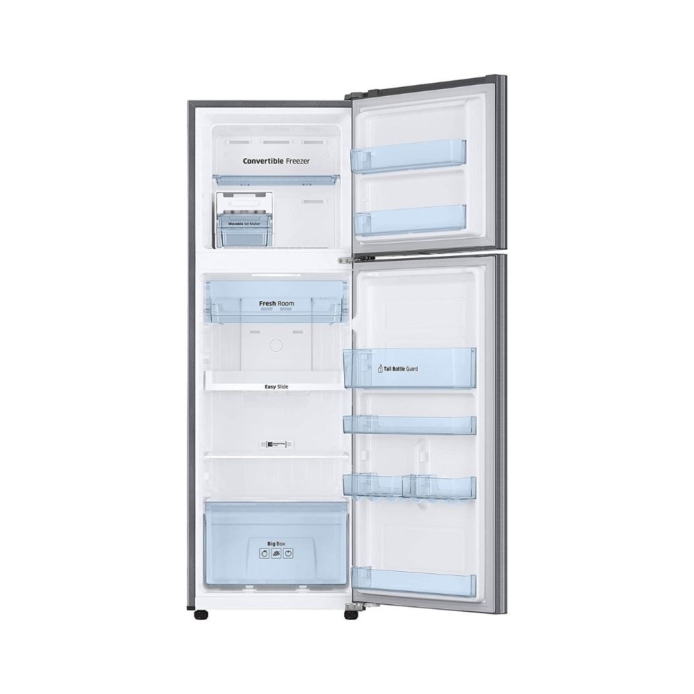 Samsung 275 L 3 Star with Inverter Double Door Refrigerator (RT30T3743SL/HL, Real Stainless)