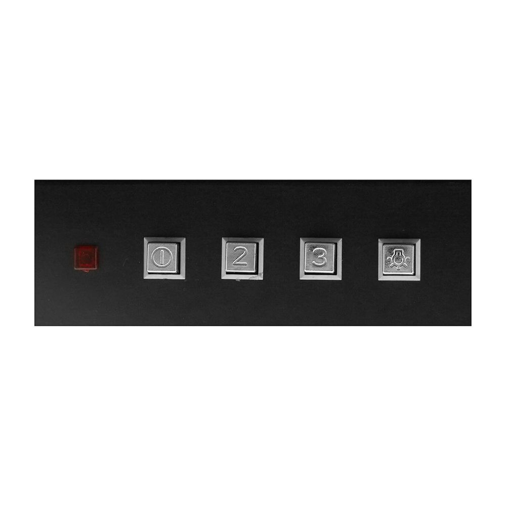 Faber 60cm 3 Way Silent Suction Chimney, 1095 m3/hr (HOOD FEEL 3D T2S2 BK LTW 60, 2 Baffle Filters, Black)