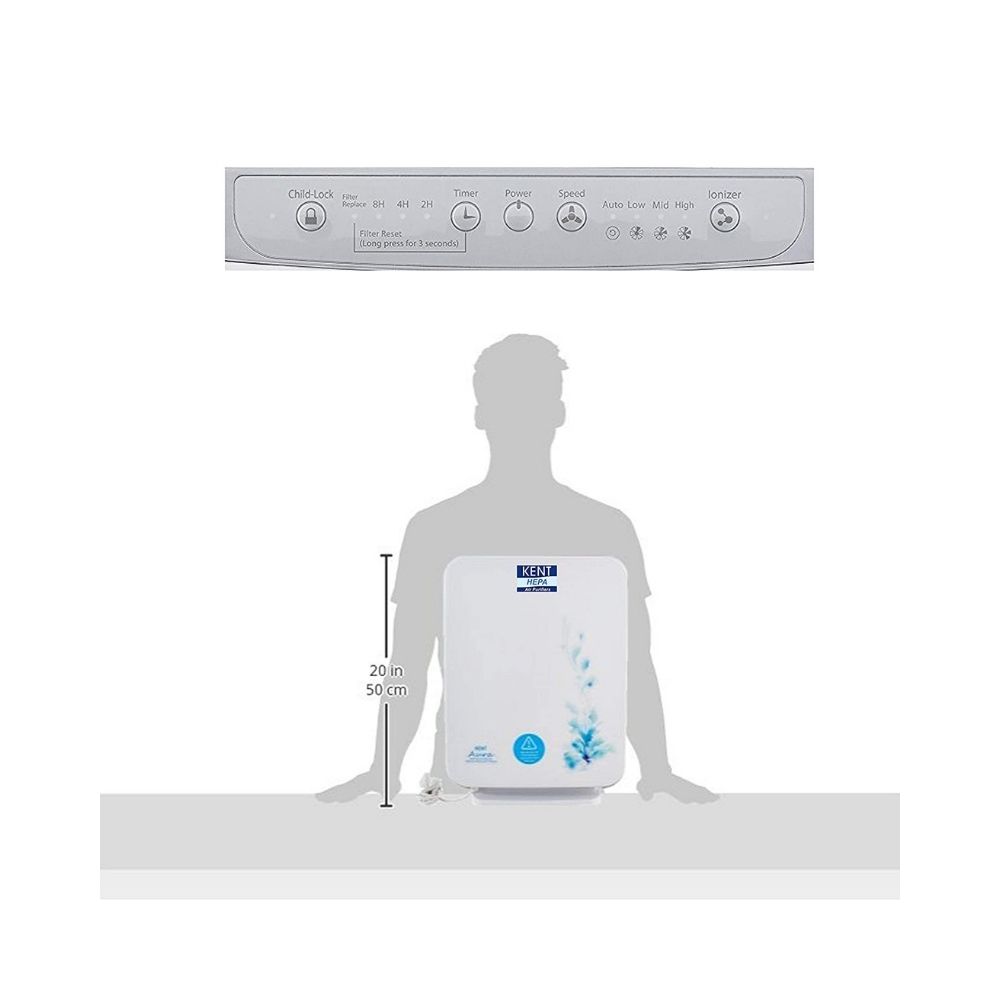 Kent Aura Room Air Purifier 60-Watt with HEPA Technology (White)