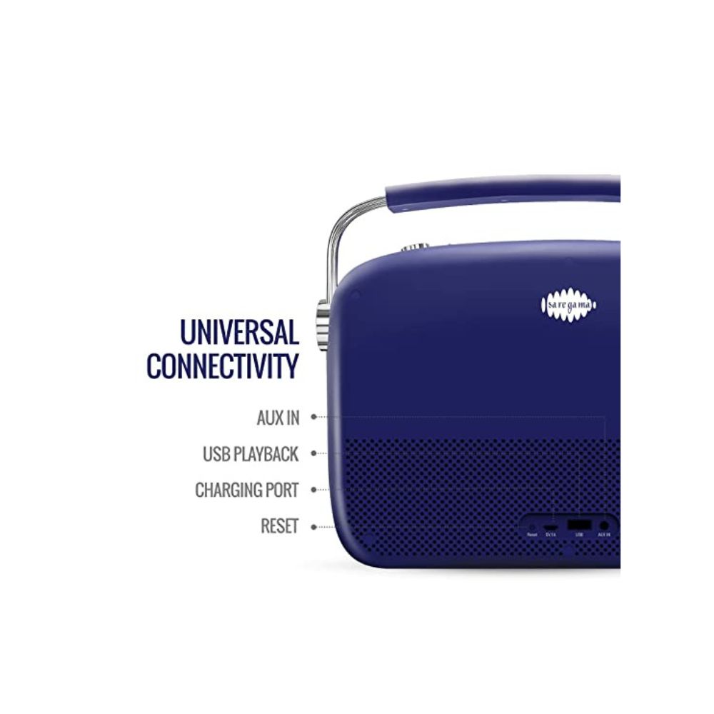 saregama Carvaan Premium Tamil SCB230 10 W Bluetooth Home Theatre  (Royal Blue, Stereo Channel)
