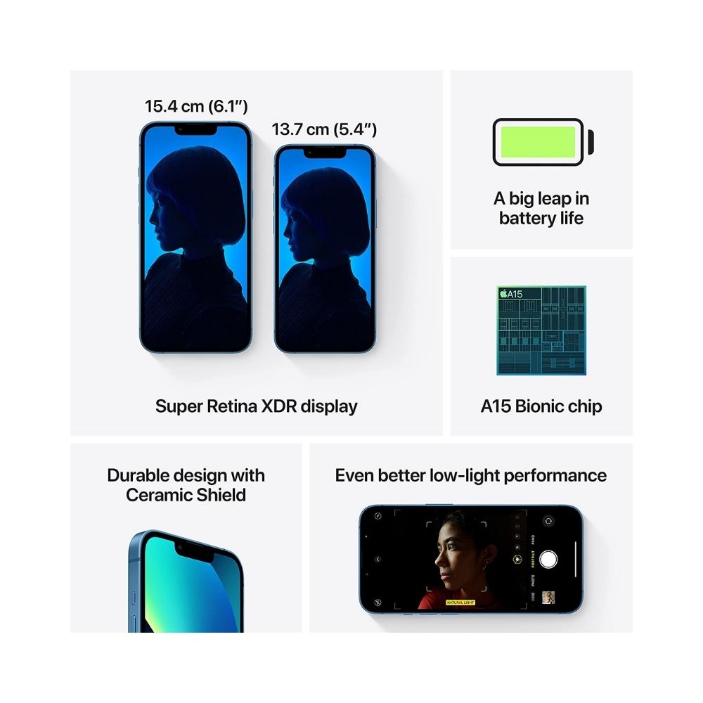 Apple iPhone 13 (Blue, 128 GB)