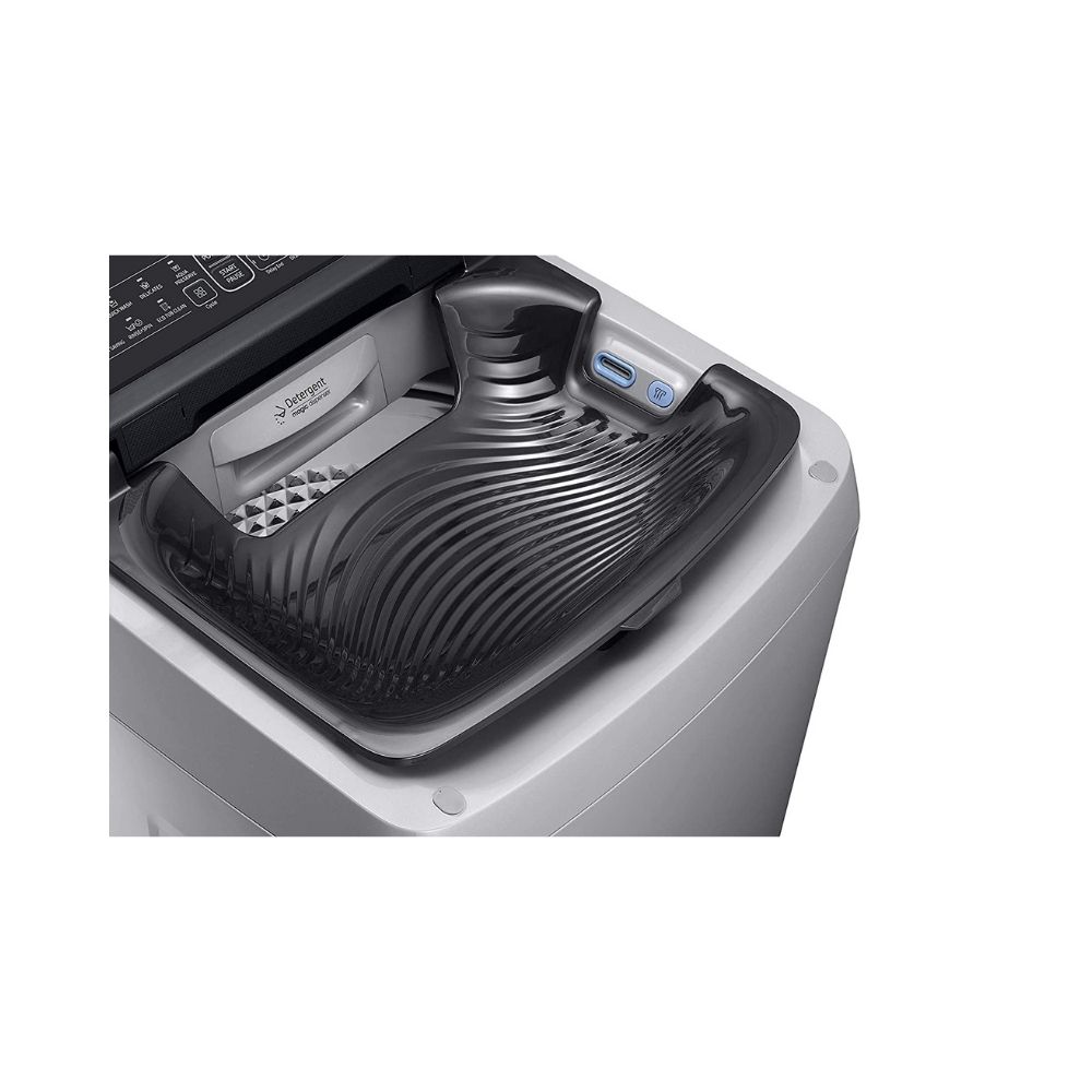 Samsung 6.5 Kg Inverter 5 star Fully-Automatic Top Loading Washing Machine (WA65N4561SS/TL, Imperial Silver, Wobble Technology)